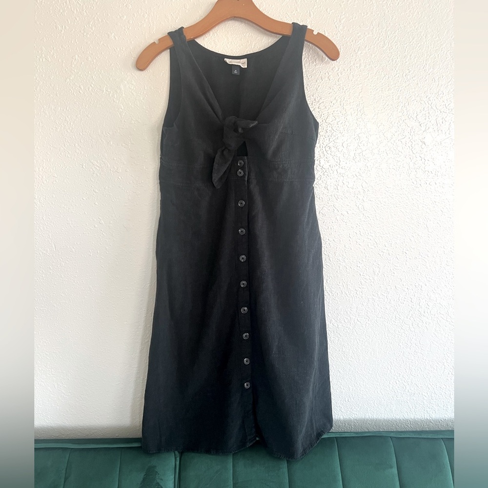 Universal Thread Tie Front Button Up Dress Medium